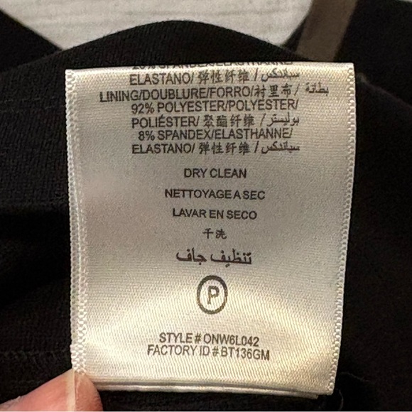 BCBGMaxAzria Black and Tan Long Sleeve Dress - Picture 7 of 7